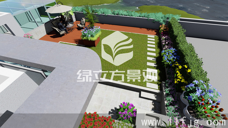 屋顶花园设计，屋顶花园设计效果图，露台花园设计，空中花园设计效果图，露台花园景观设计，屋顶花园施工